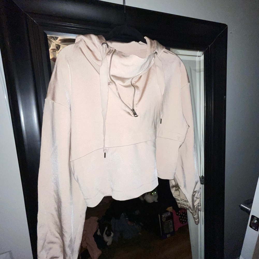 IVY PARK Pale Blush Zip Hoodie - Picture 2 of 4